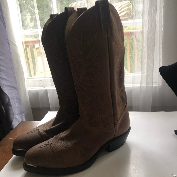 Vibram men’s/ woman’s cowboy boots, embroidered design, Lets ride. - Picture 1 of 16